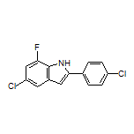 5-Chloro-2-(4-chlorophenyl)-7-fluoro-1H-indole