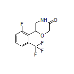 6-[2-Fluoro-6-(trifluoromethyl)phenyl]morpholin-3-one