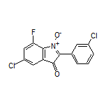 5-Chloro-2-(3-chlorophenyl)-7-fluoro-3-oxo-3H-indole 1-Oxide
