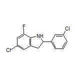 5-Chloro-2-(3-chlorophenyl)-7-fluoroindoline