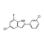 5-Chloro-2-(3-chlorophenyl)-7-fluoro-1H-indole