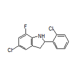 5-Chloro-2-(2-chlorophenyl)-7-fluoroindoline