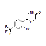 6-[2-Bromo-4-(trifluoromethyl)phenyl]morpholin-3-one