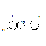 5-Chloro-7-fluoro-2-(3-methoxyphenyl)indoline