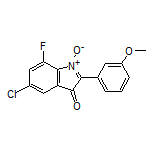 5-Chloro-7-fluoro-2-(3-methoxyphenyl)-3-oxo-3H-indole 1-Oxide