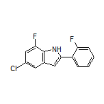 5-Chloro-7-fluoro-2-(2-fluorophenyl)-1H-indole