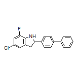 2-(4-Biphenylyl)-5-chloro-7-fluoroindoline