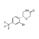 (R)-6-[2-Bromo-4-(trifluoromethyl)phenyl]morpholin-3-one