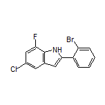 2-(2-Bromophenyl)-5-chloro-7-fluoro-1H-indole