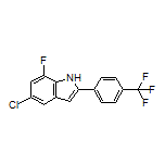 5-Chloro-7-fluoro-2-[4-(trifluoromethyl)phenyl]-1H-indole