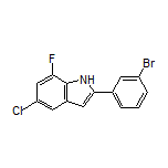 2-(3-Bromophenyl)-5-chloro-7-fluoro-1H-indole