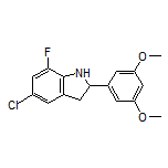 5-Chloro-2-(3,5-dimethoxyphenyl)-7-fluoroindoline