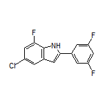 5-Chloro-2-(3,5-difluorophenyl)-7-fluoro-1H-indole