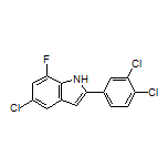 5-Chloro-2-(3,4-dichlorophenyl)-7-fluoro-1H-indole