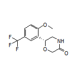 (R)-6-[2-Methoxy-5-(trifluoromethyl)phenyl]morpholin-3-one