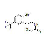 6-[2-Bromo-5-(trifluoromethyl)phenyl]morpholin-3-one