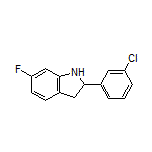 2-(3-Chlorophenyl)-6-fluoroindoline