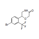 6-[4-Bromo-2-(trifluoromethyl)phenyl]morpholin-3-one