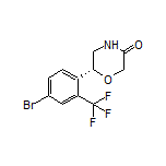 (R)-6-[4-Bromo-2-(trifluoromethyl)phenyl]morpholin-3-one