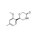 (R)-6-(2-Methoxy-4-methylphenyl)morpholin-3-one