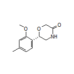 (S)-6-(2-Methoxy-4-methylphenyl)morpholin-3-one