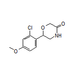 6-(2-Chloro-4-methoxyphenyl)morpholin-3-one