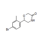 6-(4-Bromo-2-methylphenyl)morpholin-3-one