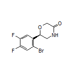 (R)-6-(2-Bromo-4,5-difluorophenyl)morpholin-3-one
