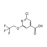 2-Chloro-6-(2,2,2-trifluoroethoxy)isonicotinic Acid