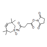 2,5-Dioxopyrrolidin-1-yl 4-Oxo-4-[(3,3,6,6-tetramethyl-1-oxido-4,5-didehydro-2,3,6,7-tetrahydro-1λ6-thiepin-1-ylidene)amino]butanoate