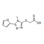2-[[5-(Furan-2-yl)-4-methyl-4H-1,2,4-triazol-3-yl]thio]acetic Acid