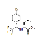 Methyl (S)-2-[[(S)-1-(4-Bromophenyl)-2,2,2-trifluoroethyl]amino]-4-methylpentanoate