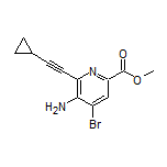 Methyl 5-Amino-4-bromo-6-(cyclopropylethynyl)picolinate