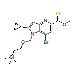 Methyl 7-Bromo-2-cyclopropyl-1-[[2-(trimethylsilyl)ethoxy]methyl]-4-azaindole-5-carboxylate