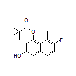 7-Fluoro-3-hydroxy-8-methylnaphthalen-1-yl Pivalate