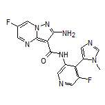 2-Amino-6-fluoro-N-[5-fluoro-4-(1-methyl-1H-imidazol-5-yl)pyridin-3-yl]pyrazolo[1,5-a]pyrimidine-3-carboxamide
