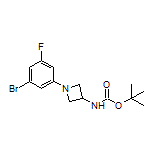 1-(3-Bromo-5-fluorophenyl)-N-Boc-azetidin-3-amine