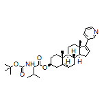 (S)-(3S,8R,9S,10R,13S,14S)-10,13-Dimethyl-17-(pyridin-3-yl)-2,3,4,7,8,9,10,11,12,13,14,15-dodecahydro-1H-cyclopenta[a]phenanthren-3-yl 2-(Boc-amino)-3-methylbutanoate