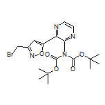 N,N-Di-Boc-3-[3-(bromomethyl)isoxazol-5-yl]pyrazin-2-amine