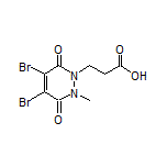 3-[4,5-Dibromo-2-methyl-3,6-dioxo-2,3-dihydropyridazin-1(6H)-yl]propanoic Acid