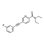 N,N-Diethyl-5-[(3-fluorophenyl)ethynyl]picolinamide