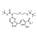 Methyl 4-[5-[Boc-[2-[2-[(tert-butyldimethylsilyl)oxy]ethoxy]ethyl]amino]pyrazolo[1,5-a]pyrimidin-3-yl]-2-hydroxybenzoate