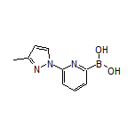 6-(3-Methyl-1H-pyrazol-1-yl)pyridine-2-boronic Acid