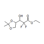 Ethyl 3-(2,2-Dimethyl-1,3-dioxolan-4-yl)-2,2-difluoro-3-hydroxypropanoate