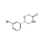(S)-6-(3-Bromophenyl)morpholin-3-one