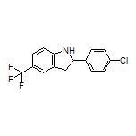 2-(4-Chlorophenyl)-5-(trifluoromethyl)indoline