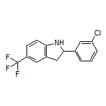 2-(3-Chlorophenyl)-5-(trifluoromethyl)indoline