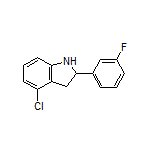 4-Chloro-2-(3-fluorophenyl)indoline