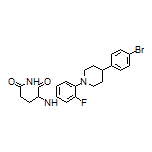 3-[[4-[4-(4-Bromophenyl)piperidin-1-yl]-3-fluorophenyl]amino]piperidine-2,6-dione