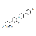 3-[4-[4-(4-Bromophenyl)piperidin-1-yl]-3-fluorophenyl]piperidine-2,6-dione